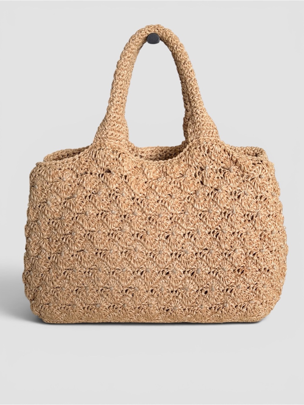 Prada Canapa Raffia Tote Bag with Bag Charm - Picture 2 of 16